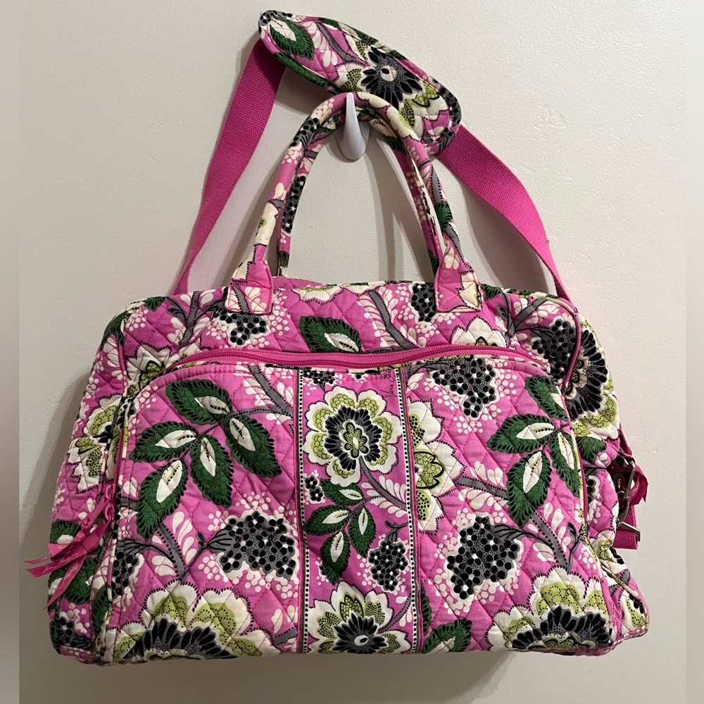 Vera Bradley Priscilla Pink weekender